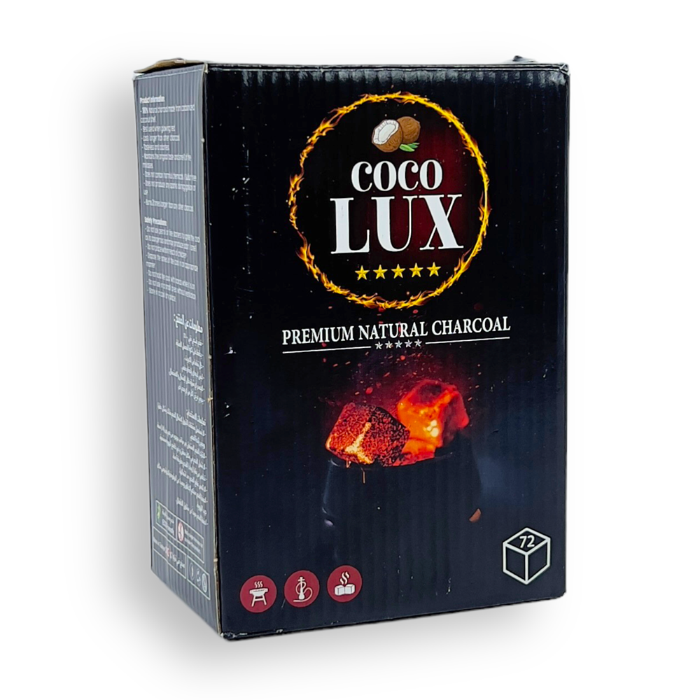 COCOLUX 72PCS COCONUT CHARCOAL