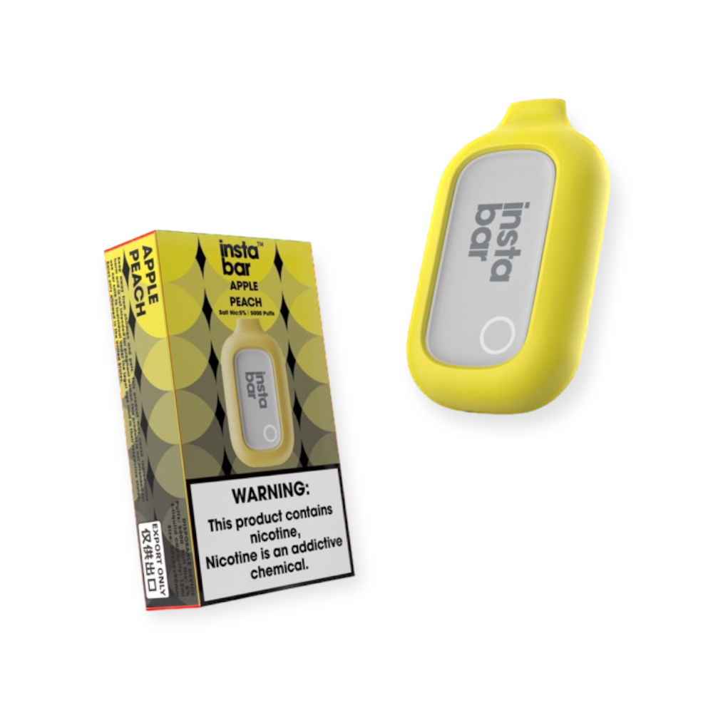 INSTA BAR 5% SALT NIC 5000PUFF DISPOSABLE - APPLE PEACH