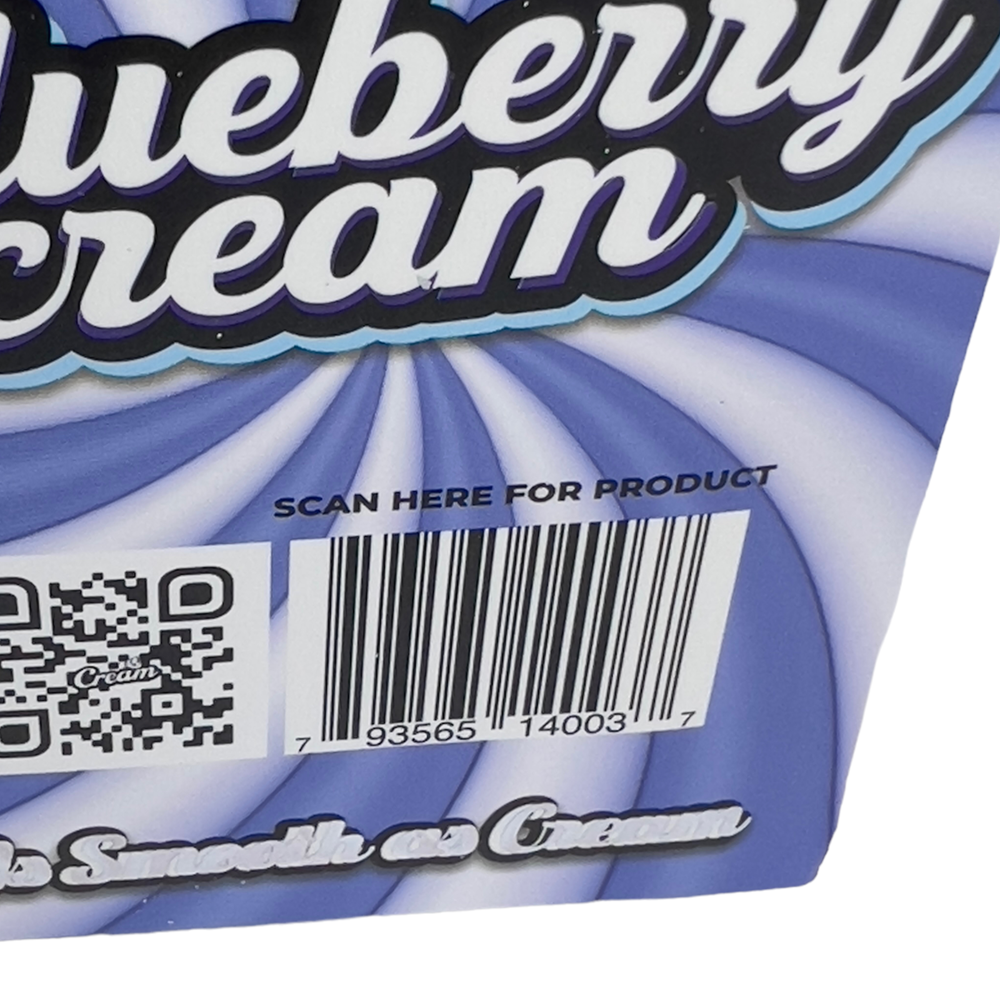 CREAM NATURAL HEMP WRAP - BLUEBERRY