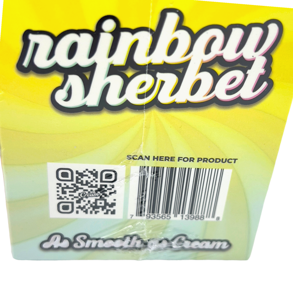 CREAM NATURAL HEMP WRAP - RAINBOW SHERBET