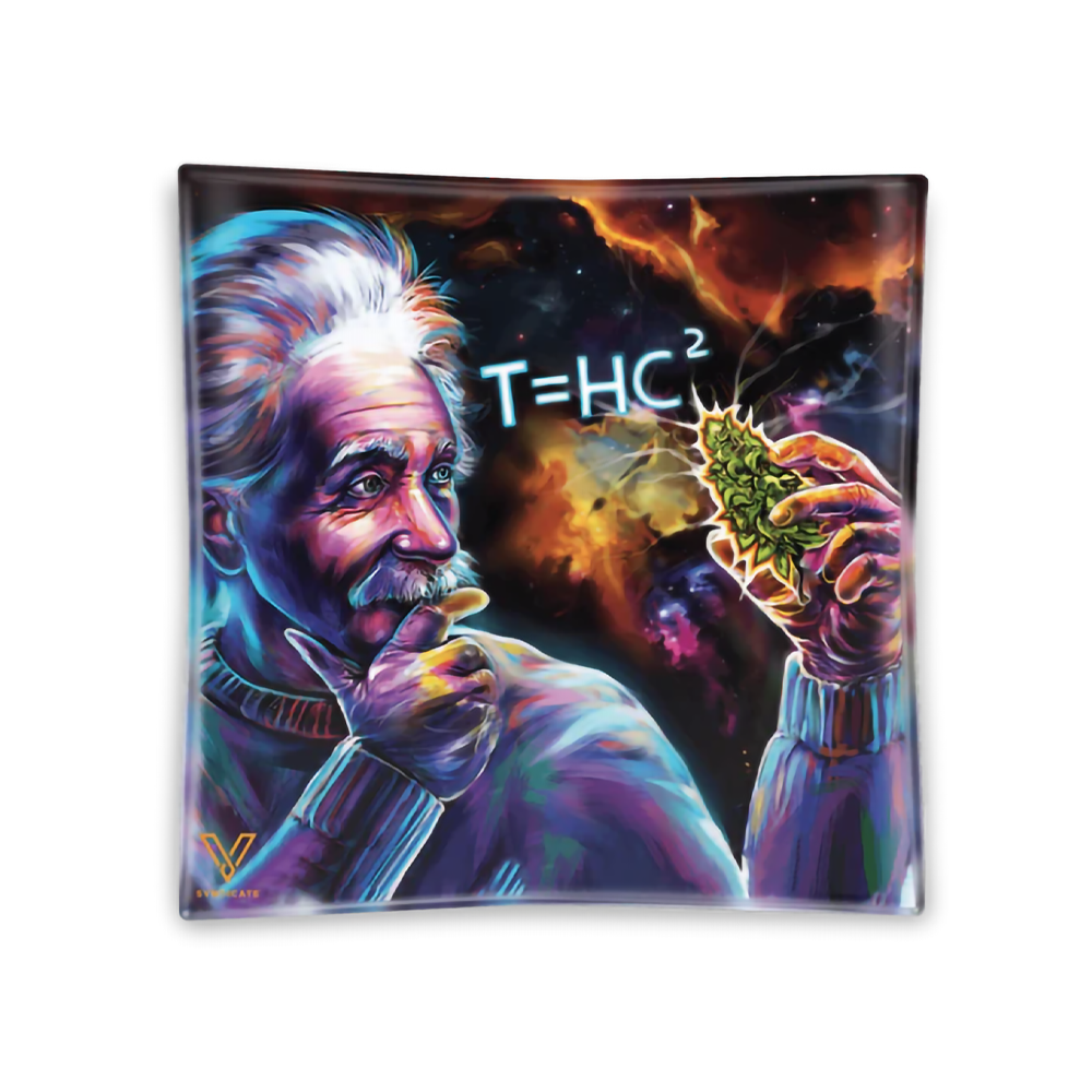 BLAZIN GLASS ASHTRAY - EINSTEIN CLASSIC