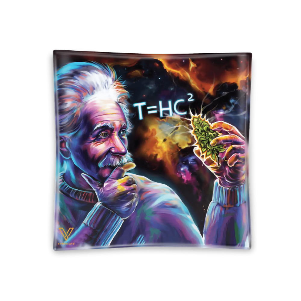 BLAZIN GLASS ASHTRAY - EINSTEIN BLACK HOLE