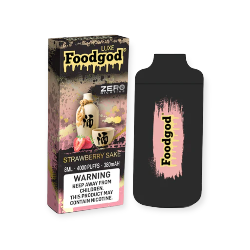FOODGOD 0% NIC 4000PUFF DISPOSABLE - STRAW SAKE