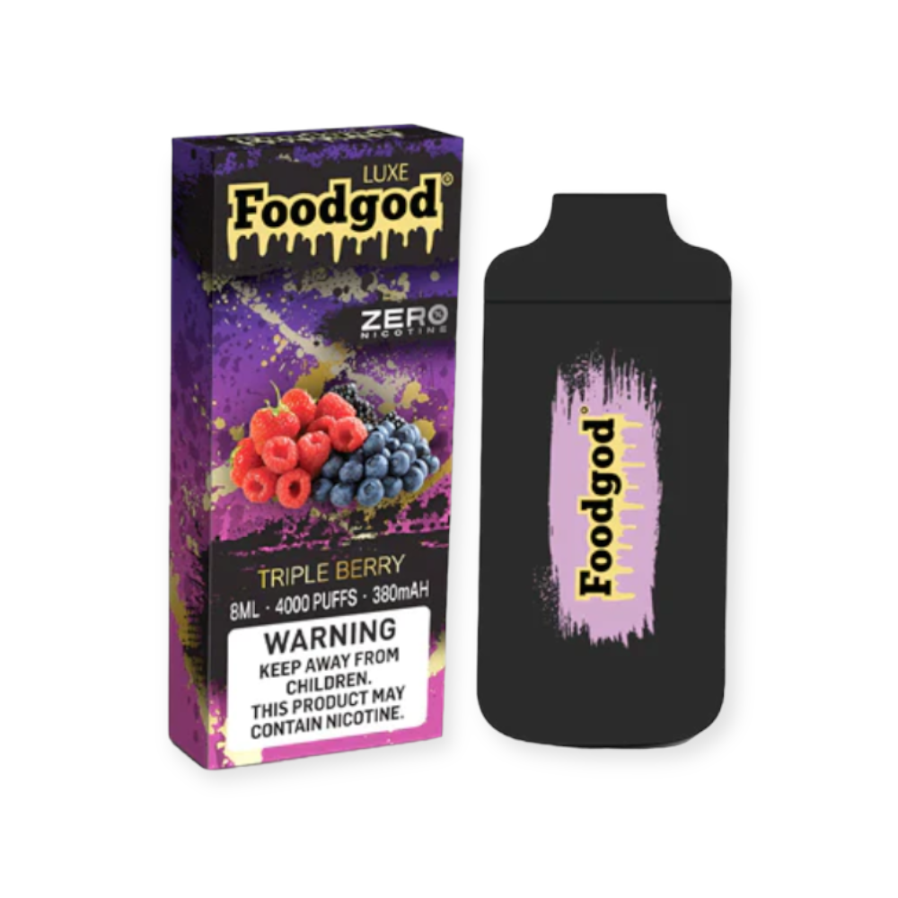 FOODGOD 0% NIC 4000PUFF DISPOSABLE - TRIPPLE BERRY