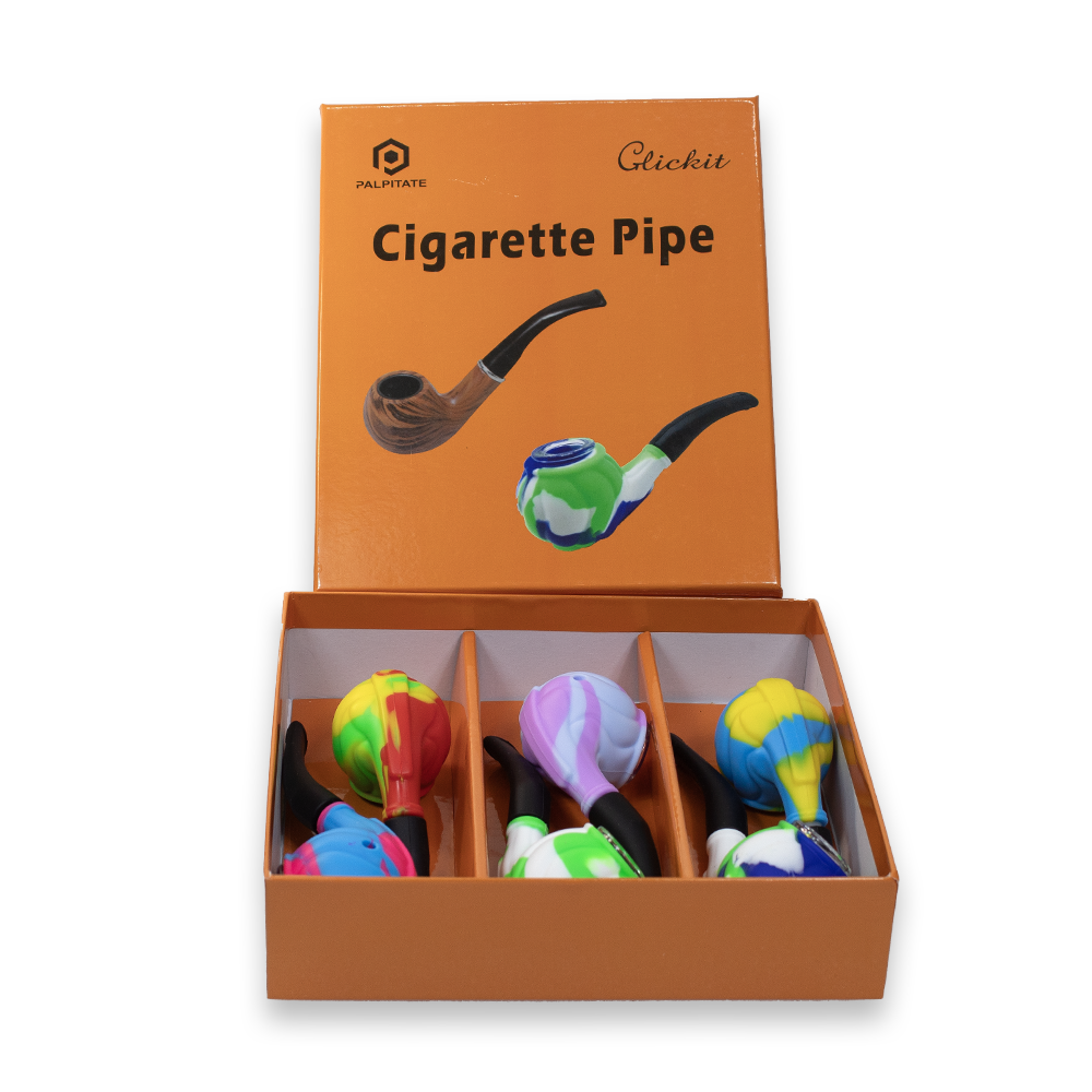 CLICKIT SHORT SILICON PIPE - MIXED COLORS