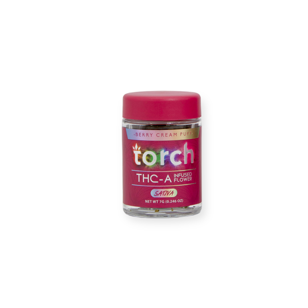 TORCH THC-A INFUSED 7G FLOWER SATIVA - BERRY CREAM PUFF