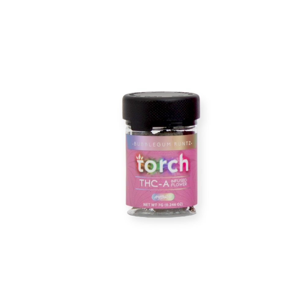 TORCH THC-A INFUSED 7G FLOWER HYBRID - BUBBLEGUM RUNTZ