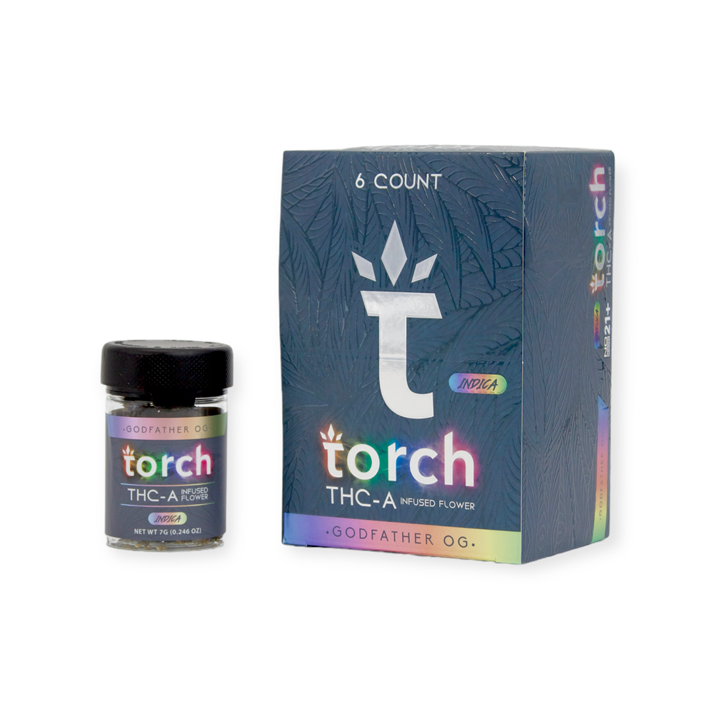 TORCH THC-A INFUSED 7G FLOWER INDICA - GOD FATHER OG
