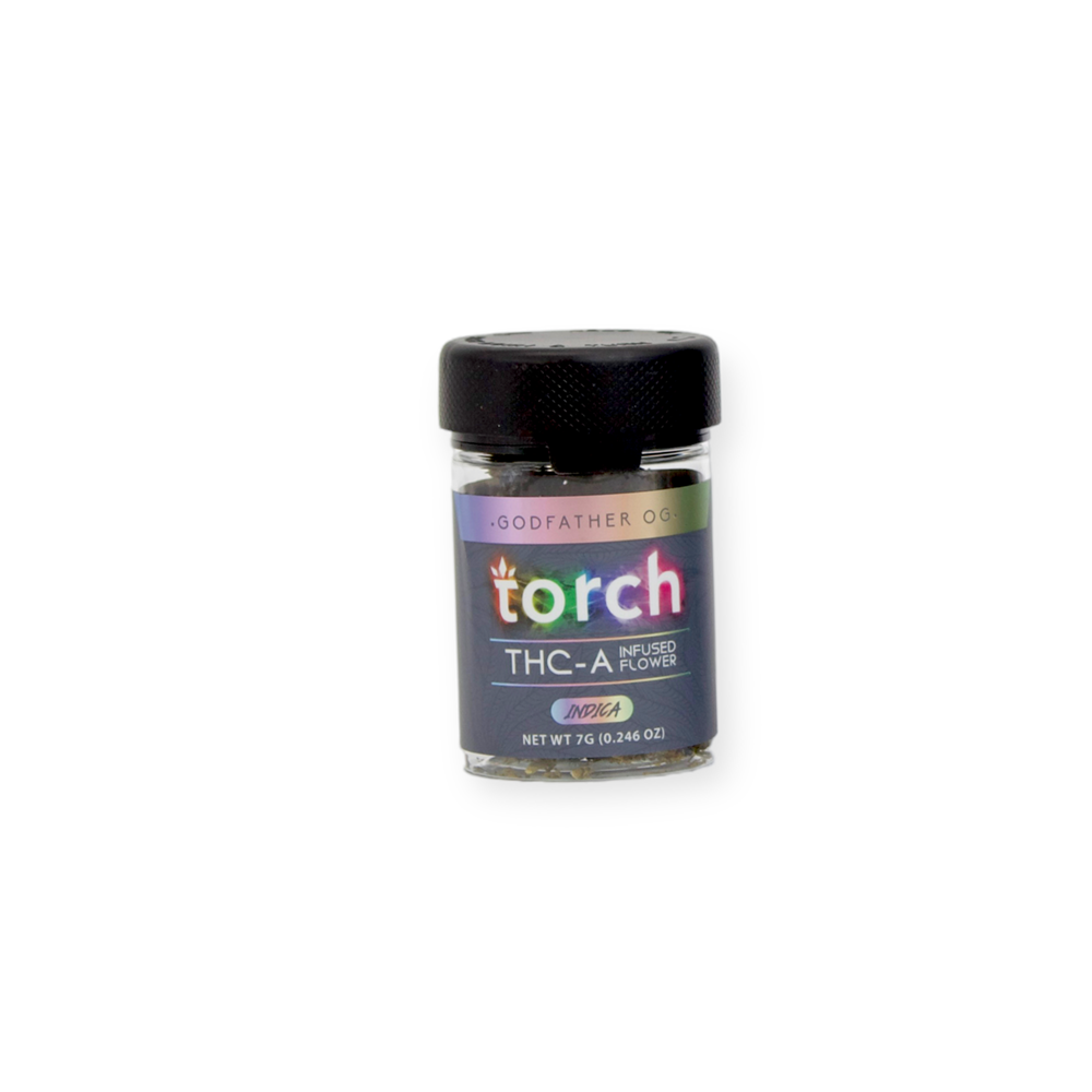 TORCH THC-A INFUSED 7G FLOWER INDICA - GOD FATHER OG