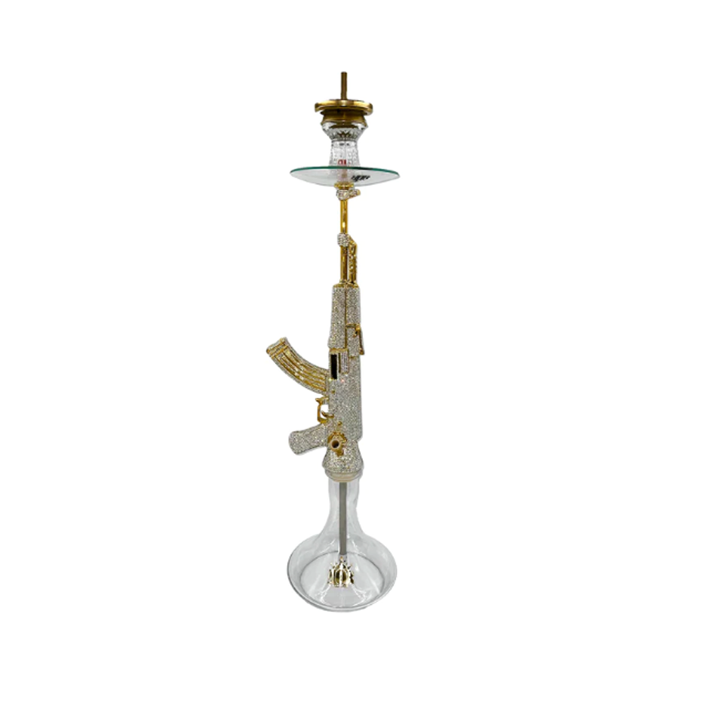 MOB HOOKAH 34" AK-47 SWAROVSKI - GOLD