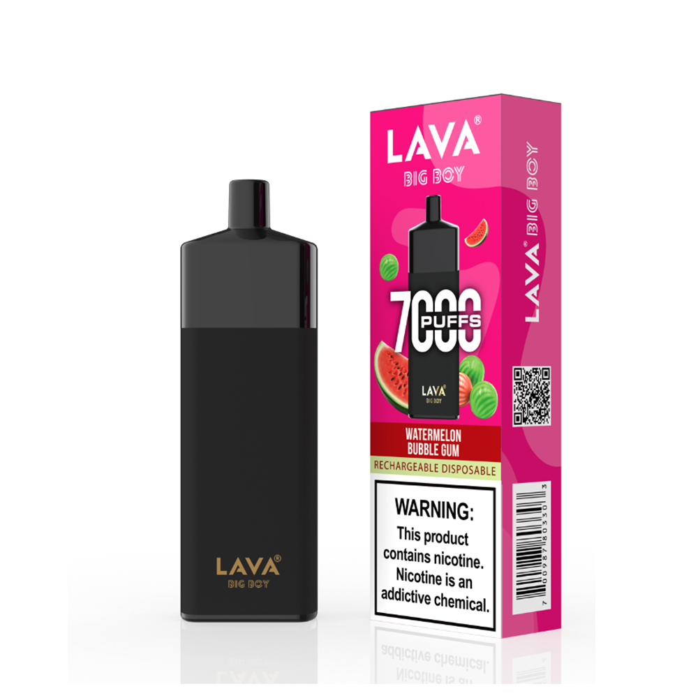 LAVA BIG BOY 5% NIC 7000PUFFS DISPOSABLE - WATERMELON BUBBLEGUM