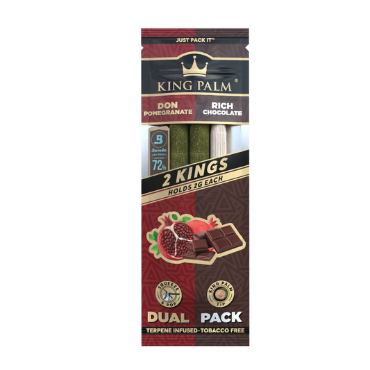 KING PALM 2PK CONES - POMEGRANATE & CHOCOLATE