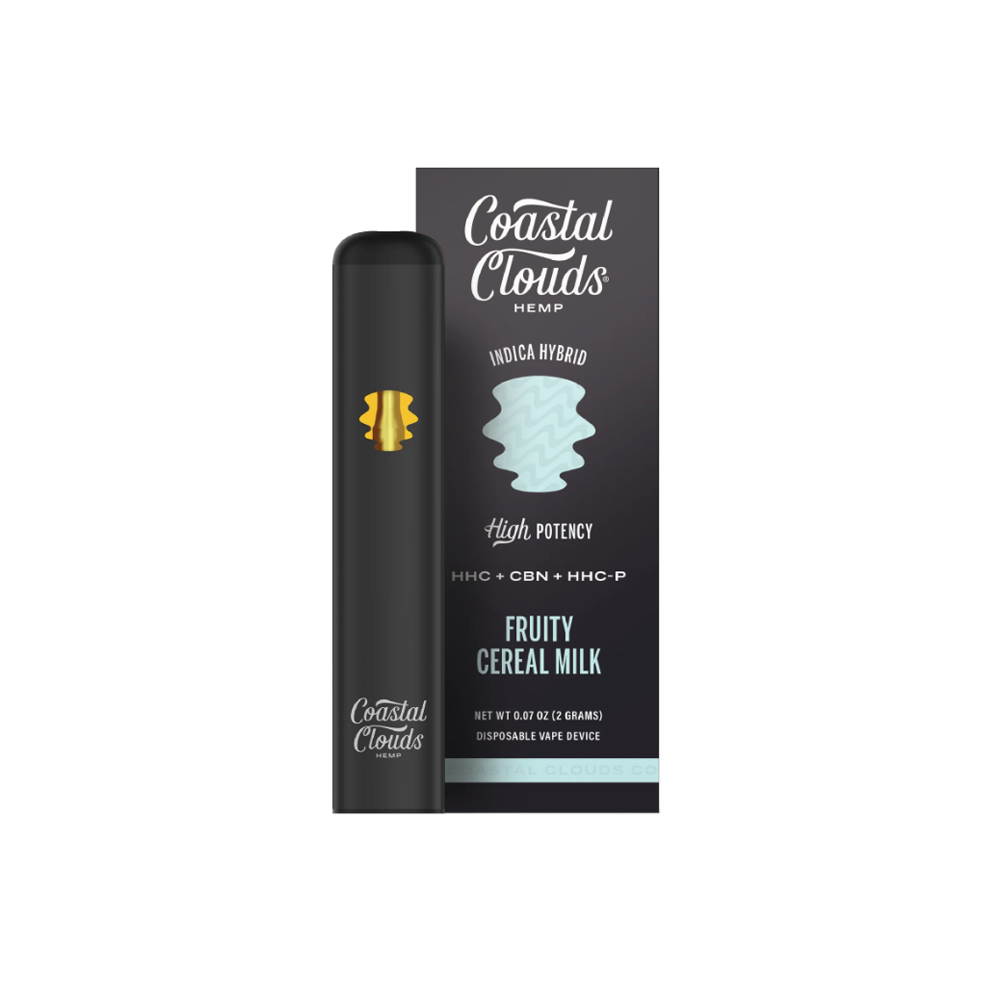 COASTAL CLOUDS LIVE RESIN HHC/CBN/HHC-P 2G DISPOSABLE- FRUITY CEREAL MILK