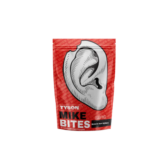 TYSON D8 THC MIKE BITES GUMMIES - BLACK EYE BERRY