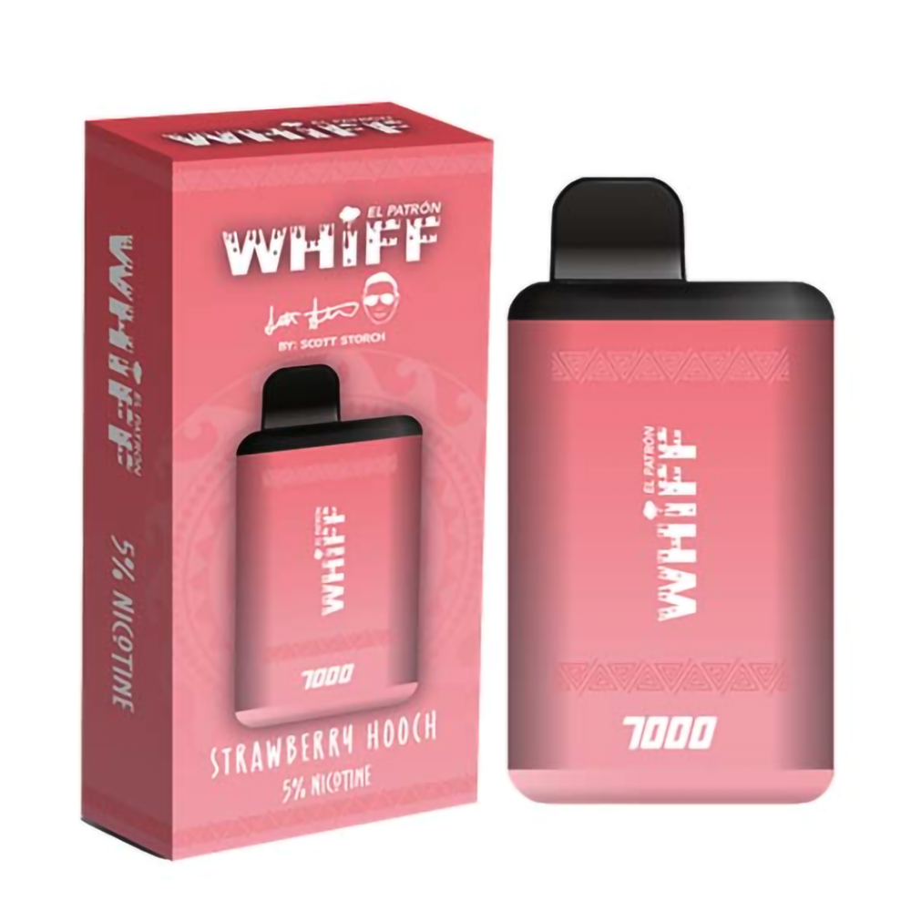 WHIFF 7000PUFFS 5% NIC DISPOSABLE - STRAW HOOCH