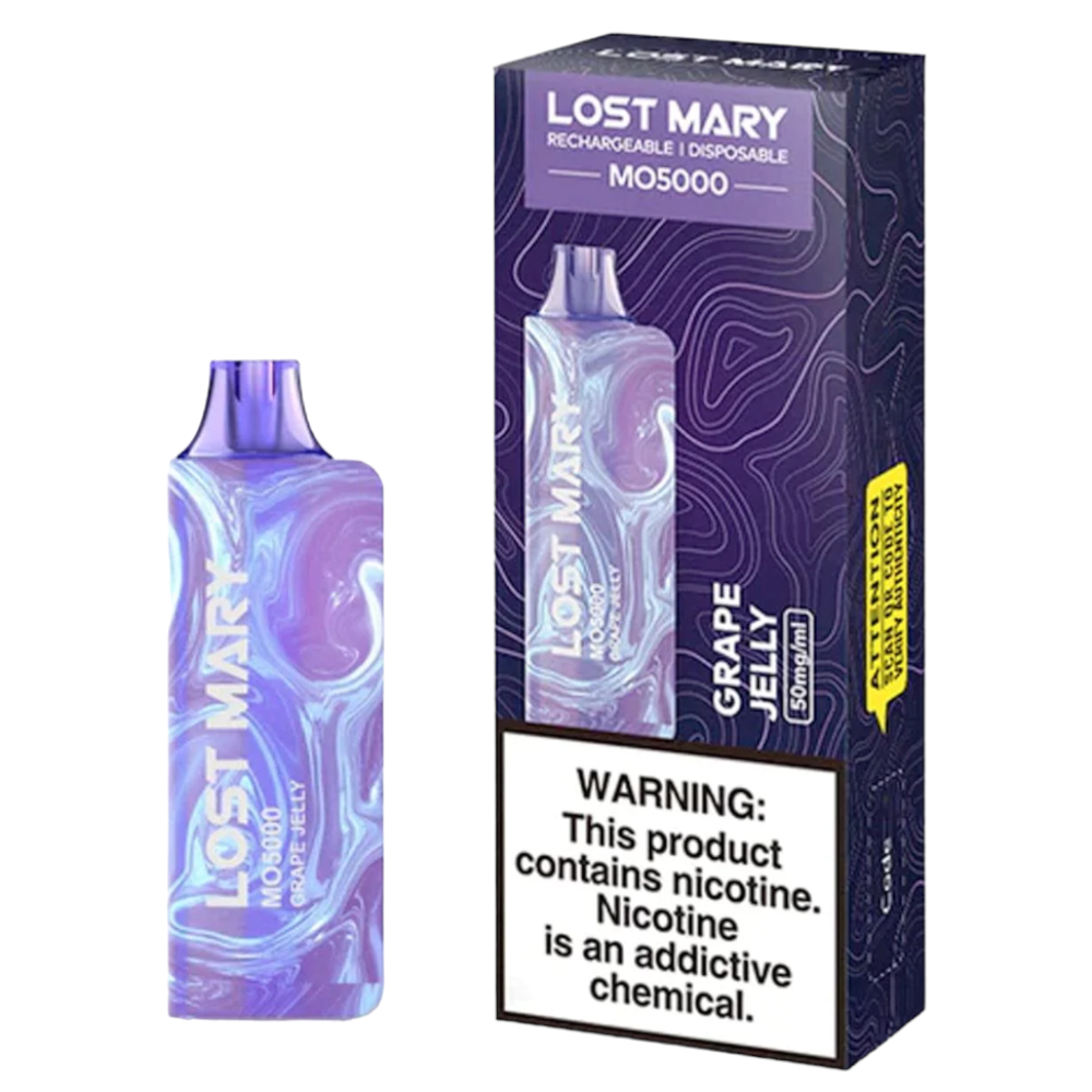 LOST MARY MO5000 5% NIC DISPOSABLE - GRAPE JELLY