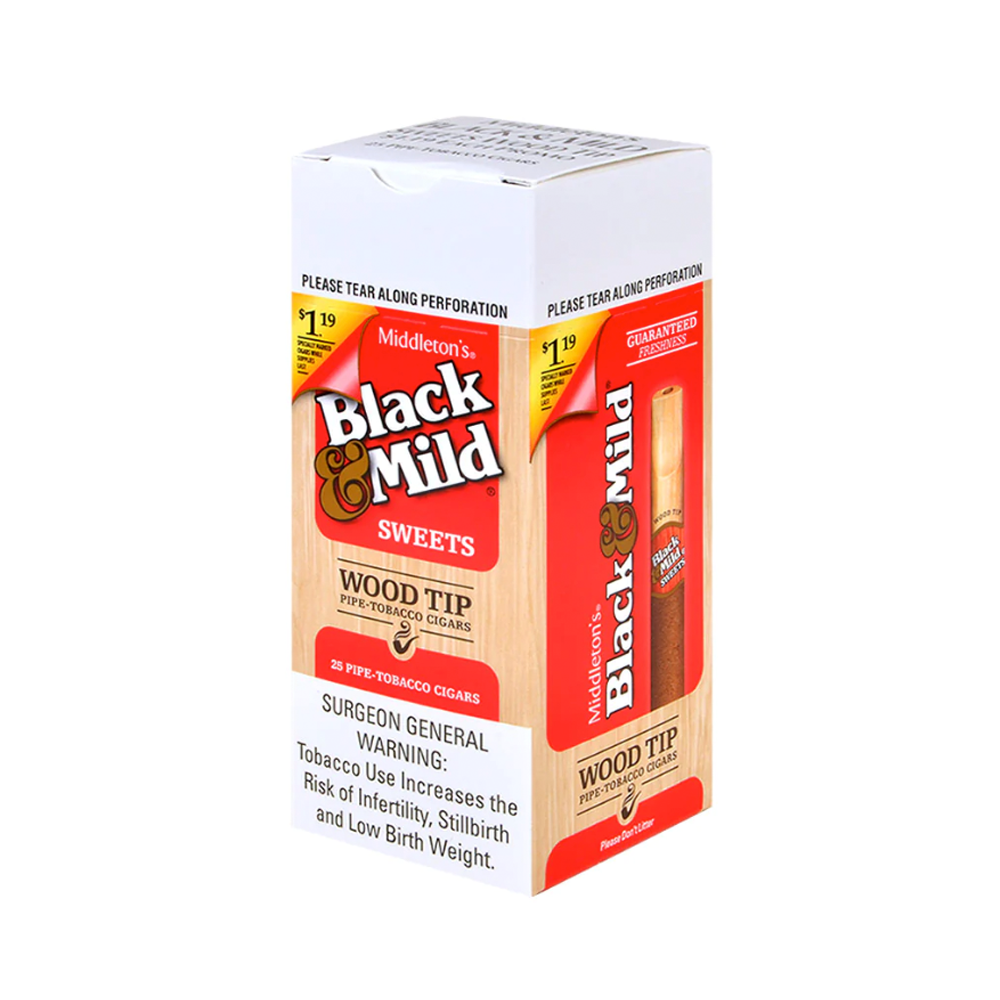 BLACK & MILD 1.19 WOOD TIPS - SWEETS