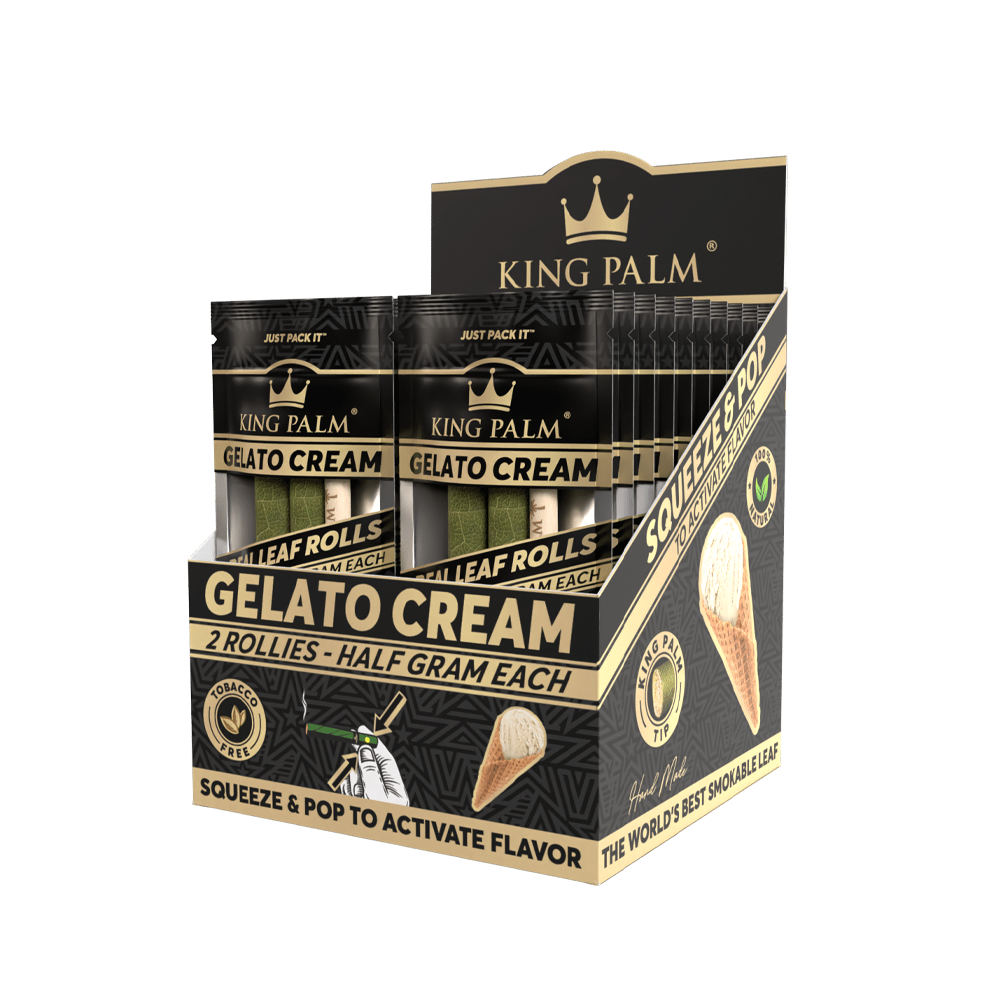 KING PALM ROLLIES .5G 2PK - GELATO CREAM