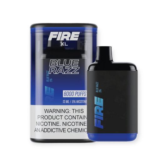 FIRE XL 5% NIC 6000 PUFFS DISPOSABLE - BLUE RAZZ