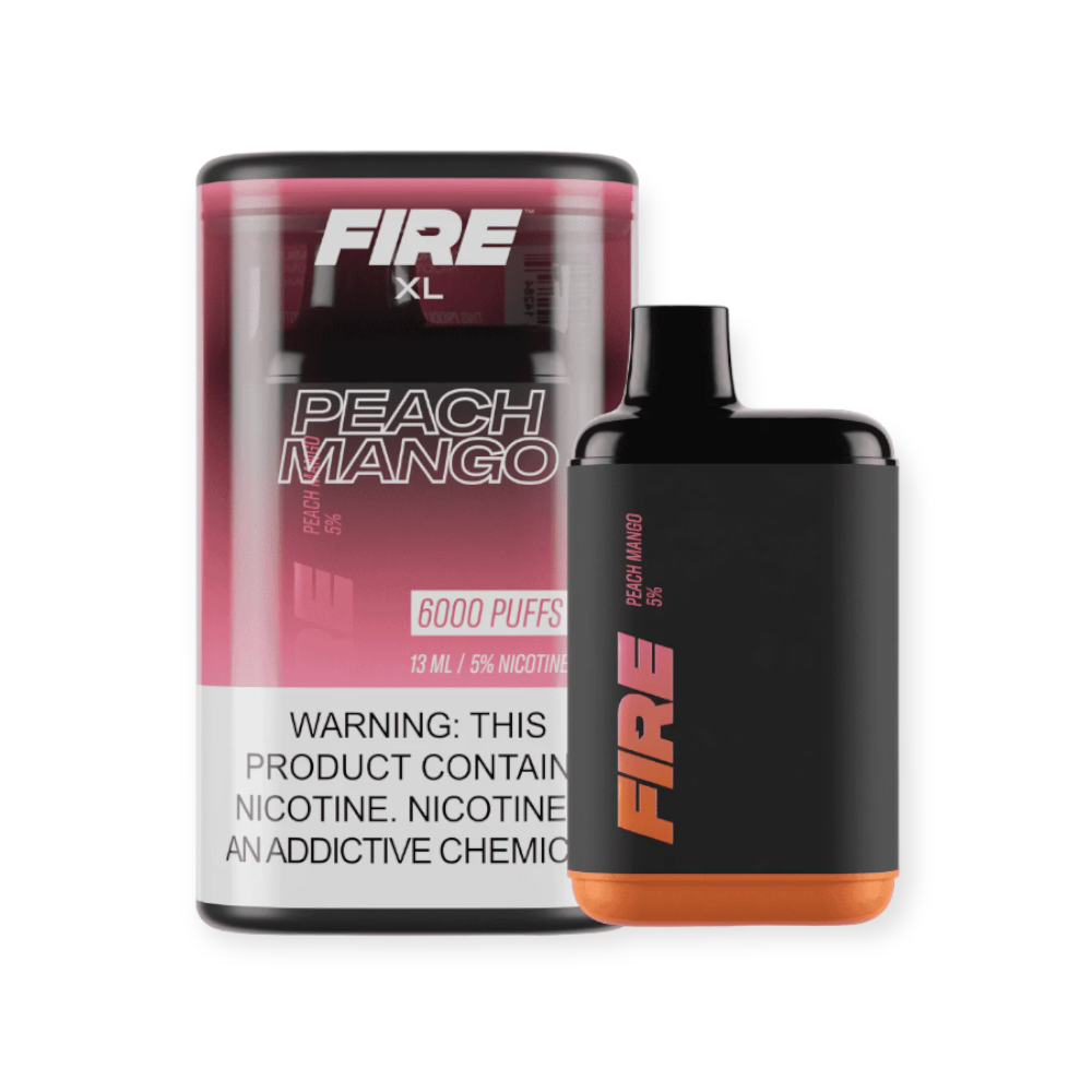 FIRE XL 5% NIC 6000 PUFFS DISPOSABLE - PEACH MANGO