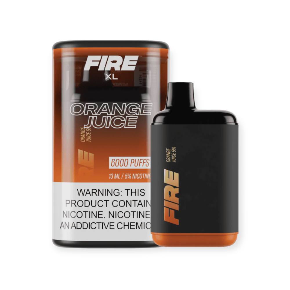 FIRE XL 5% NIC 6000 PUFFS DISPOSABLE - ORANGE JUICE