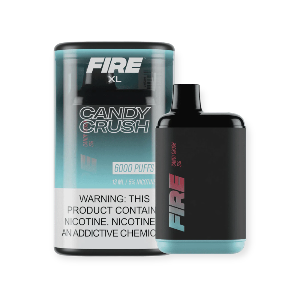 FIRE XL 5% NIC 6000 PUFFS DISPOSABLE - CANDY CRUSH