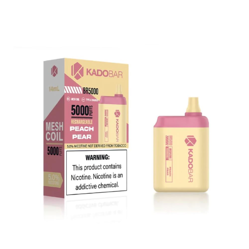 KADO BAR 5% 5000 PUFFS DISPOSABLE - PEACH PEAR