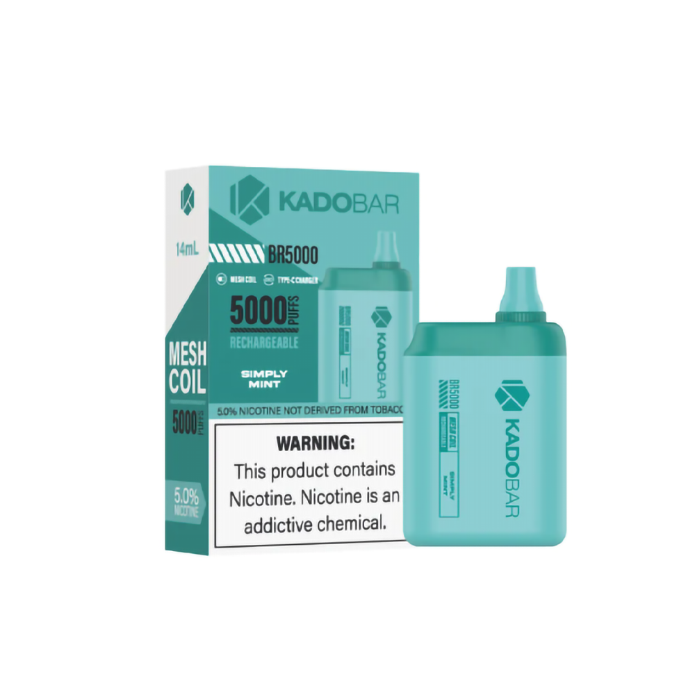 KADO BAR 5% 5000 PUFFS DISPOSABLE - SIMPLY MINT