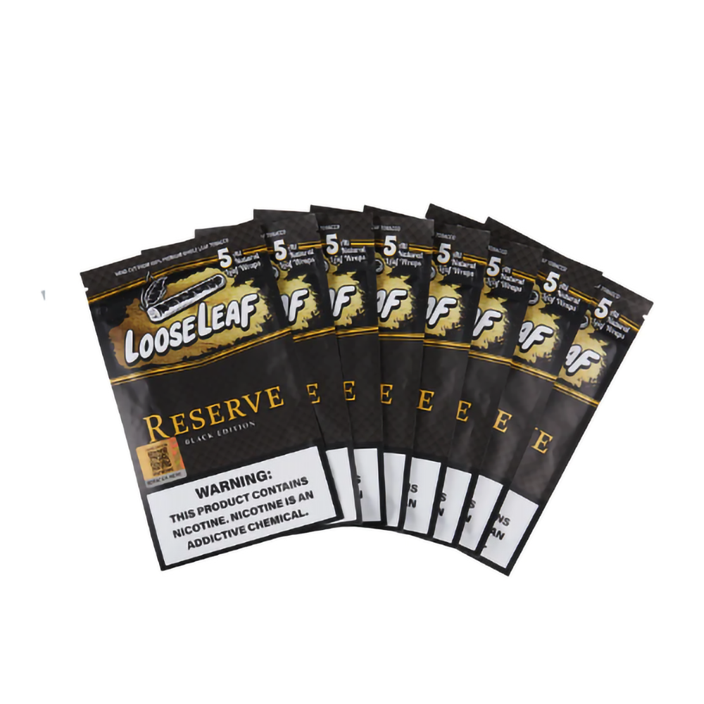 LOOSELEAF CIG WRAPS - RESERVE BLCK EDITION