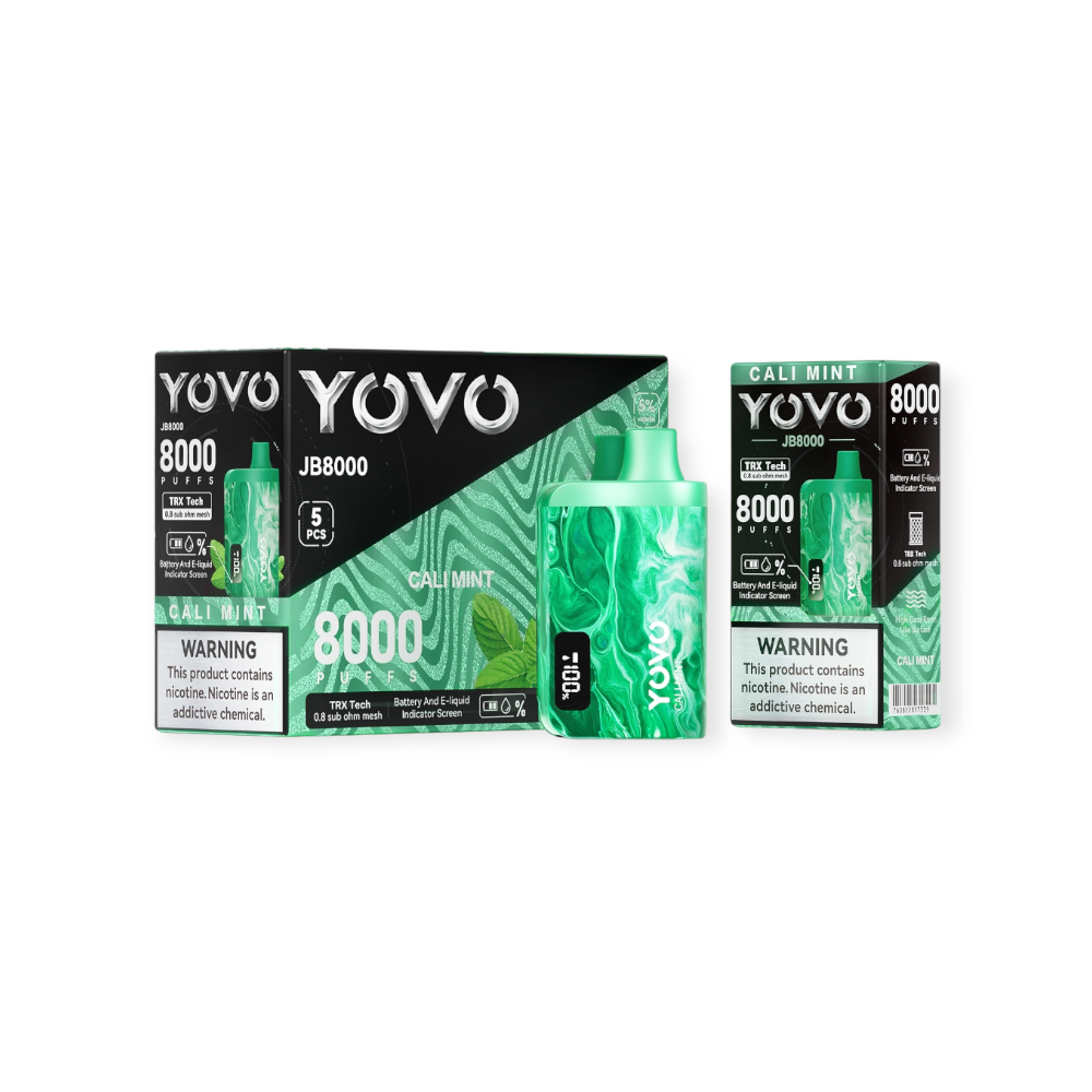 YOVO JB8000 5% DISPOSABLE - CALI MINT