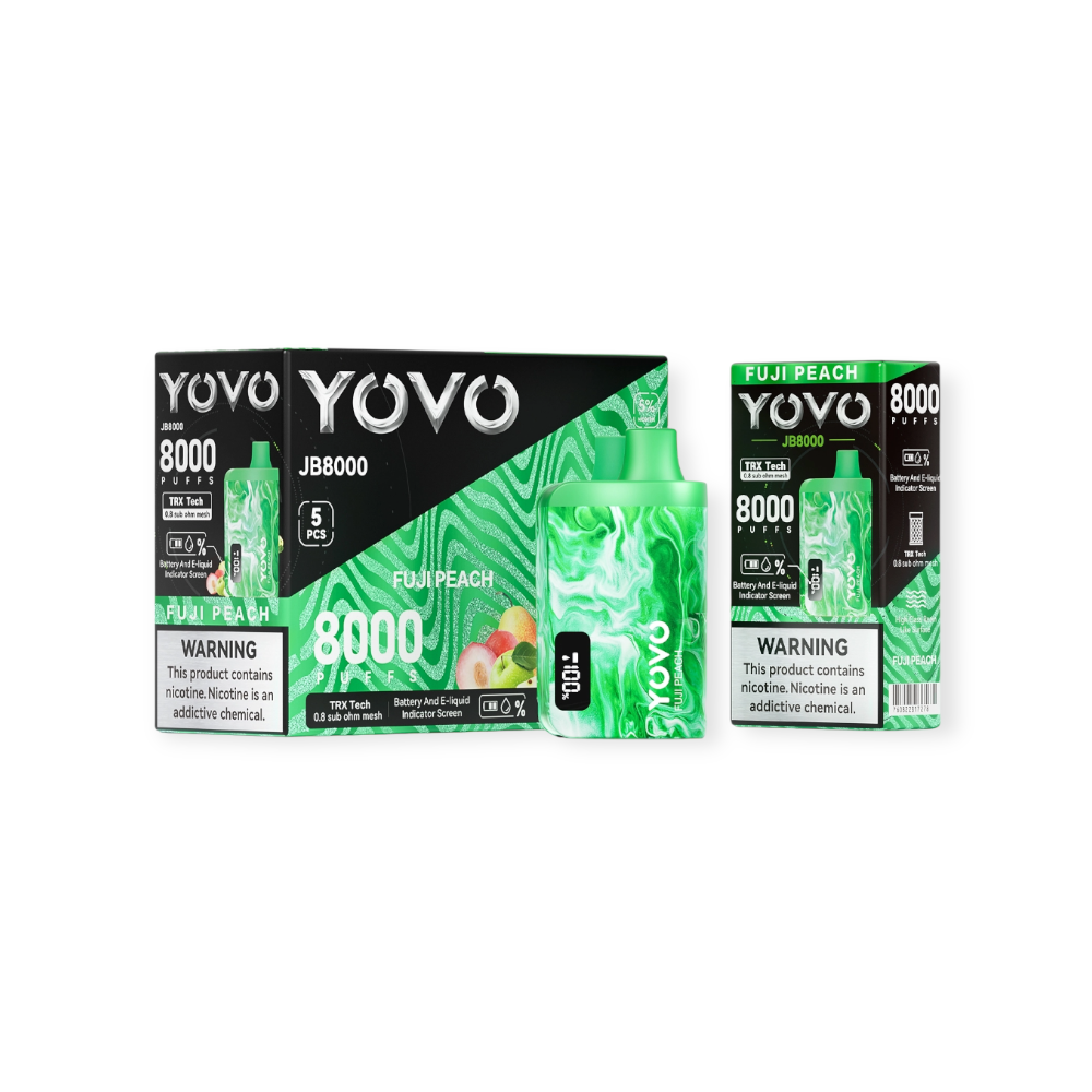 YOVO JB8000 5% DISPOSABLE - FUJI PEACH