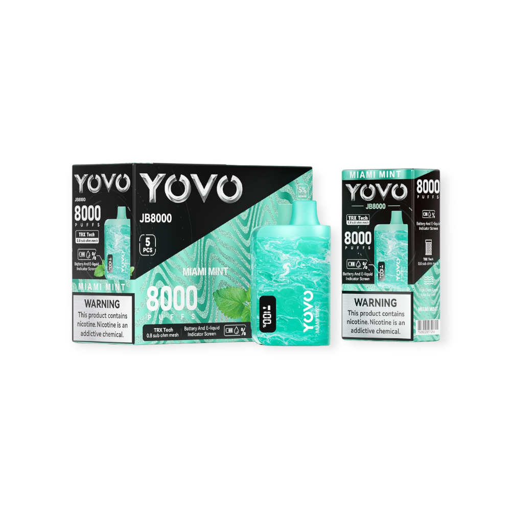 YOVO JB8000 5% DISPOSABLE - MIAMI MINT