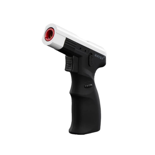 MAVEN MODEL K TORCH LIGHTER - WHITE/BLACK