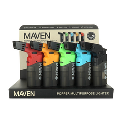 MAVEN POPPER BOTTLE OPENER TORCH LIGHTER - ASSORTED
