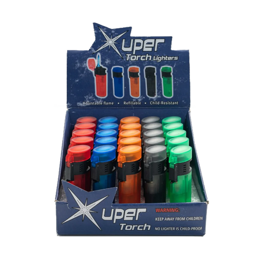 XUPER OVAL TRANSPARENT TORCH LIGHTER
