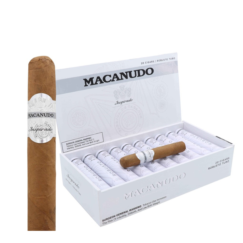 MACANUDO WHITE ROBUSTO TUBO 5X50 CIGARS
