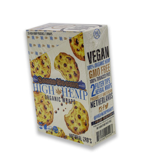 HIGH HEMP ORGANIC 2PK FILTER TIP WRAP - BAKED KOOKIES