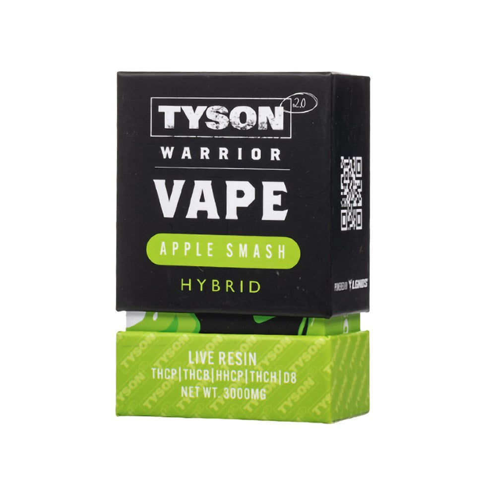 TYSON LIVE RESINS 3G WARRIOR DISPOSABLE HYBRID - APPLE SMAH