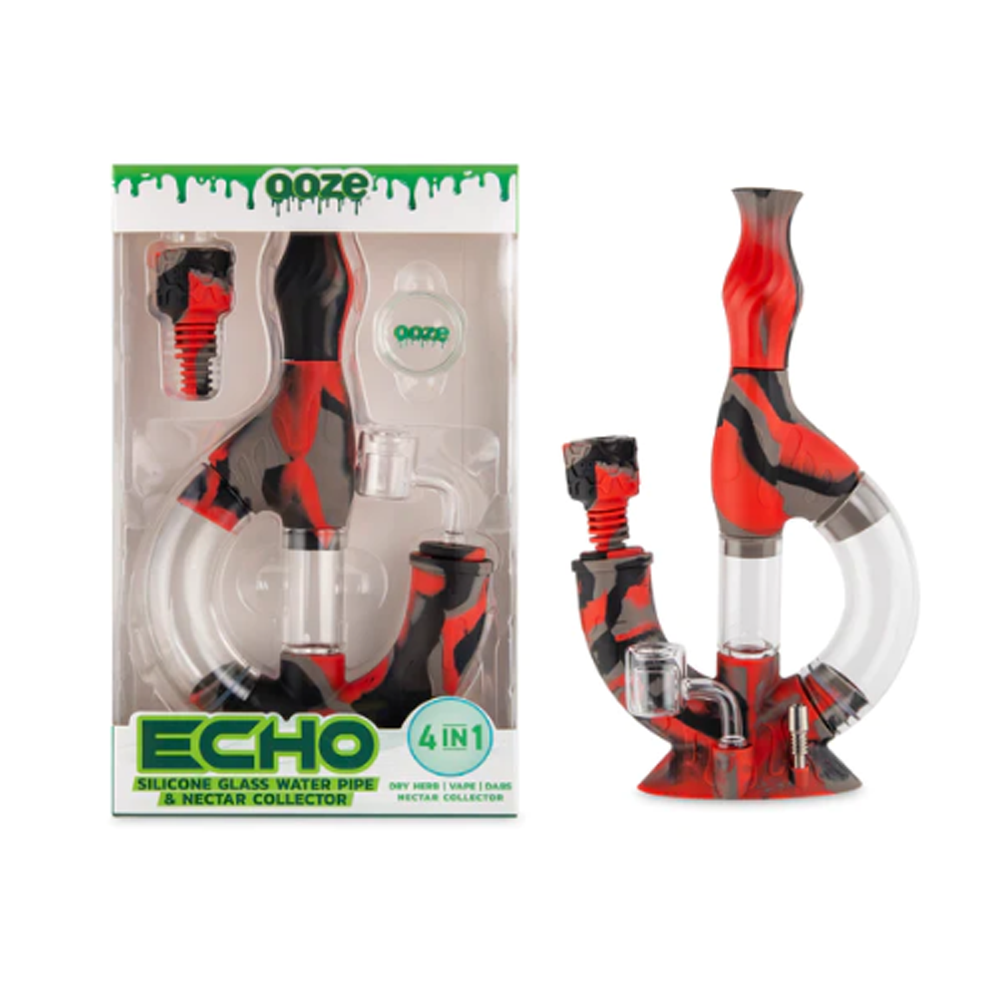 OOZE ECHO SILICON/GLASS WATER PIPE - AFTER MIDNIGHT