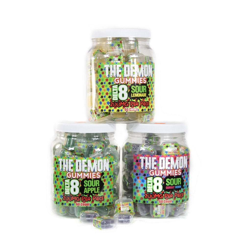 THE DEMON D8 200MG GUMMIES JAR - ASSORTED