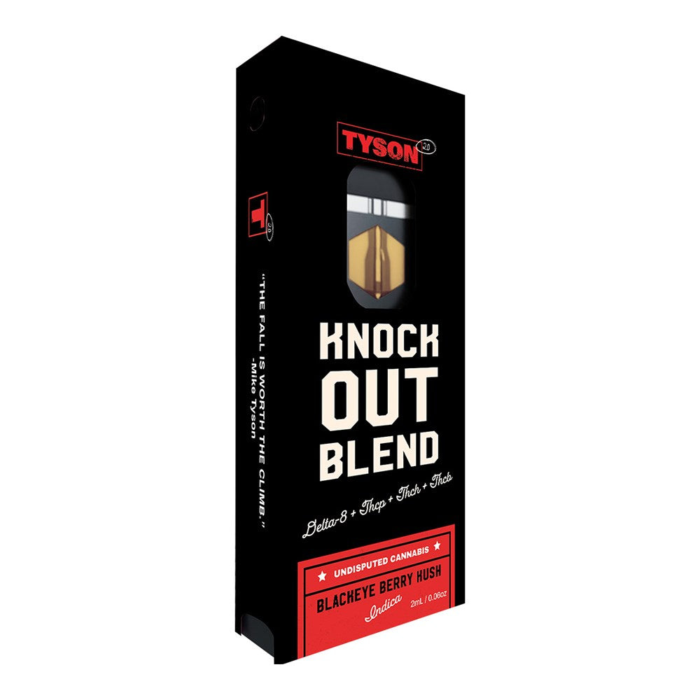 TYSON KNOCK OUT BLEND 2ML DISPOSABLE INDICA - BLACKEYE BERRY KUSH