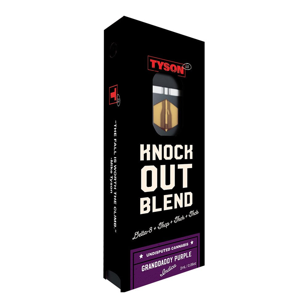 TYSON KNOCK OUT BLEND 2ML DISPOSABLE INDICA - GRANDDADDY PURPLE