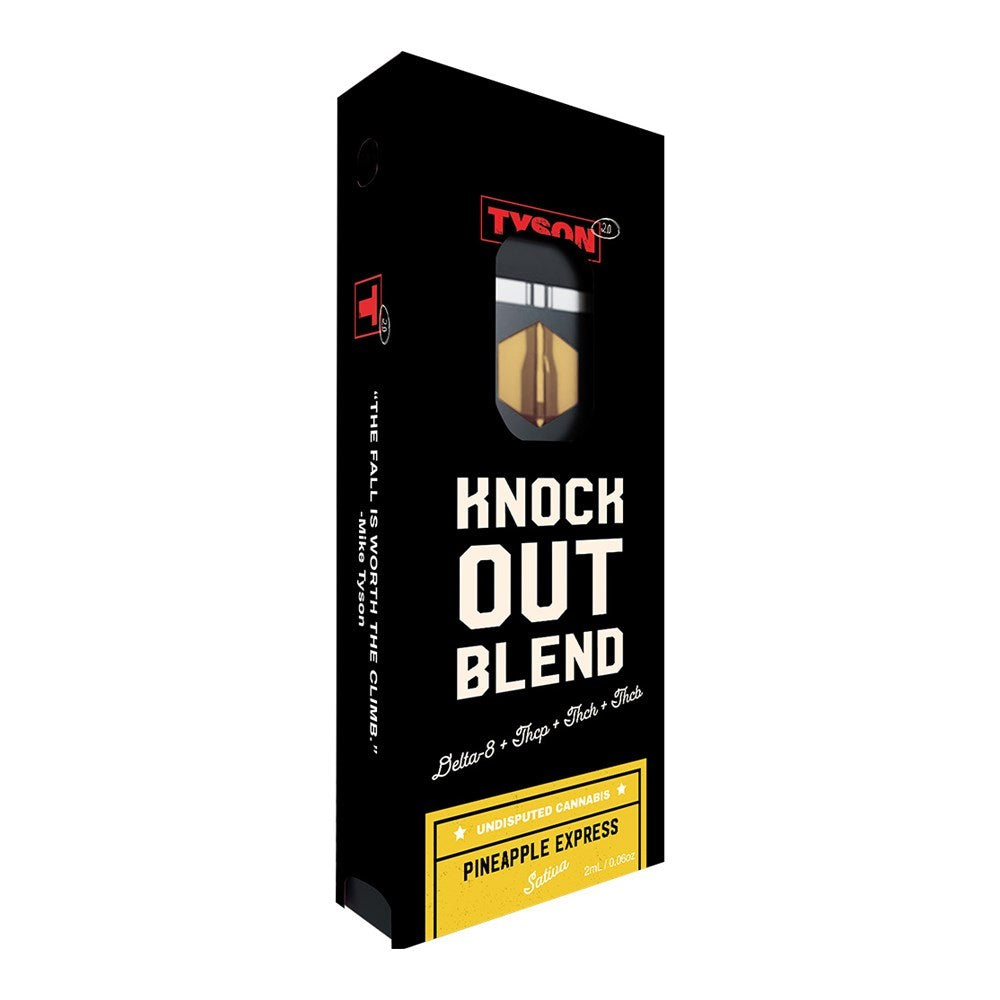 TYSON KNOCK OUT BLEND 2ML DISPOSABLE SATIVA - PINEAPPLE EXPRESS