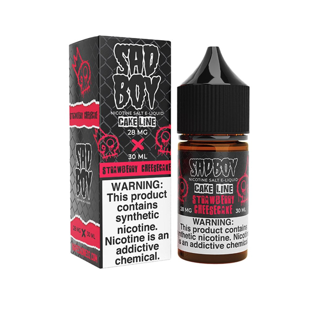 SADBOY 30ML JUICE 28MG CAKE LINE - STRAWBERRY CHEESECAKE