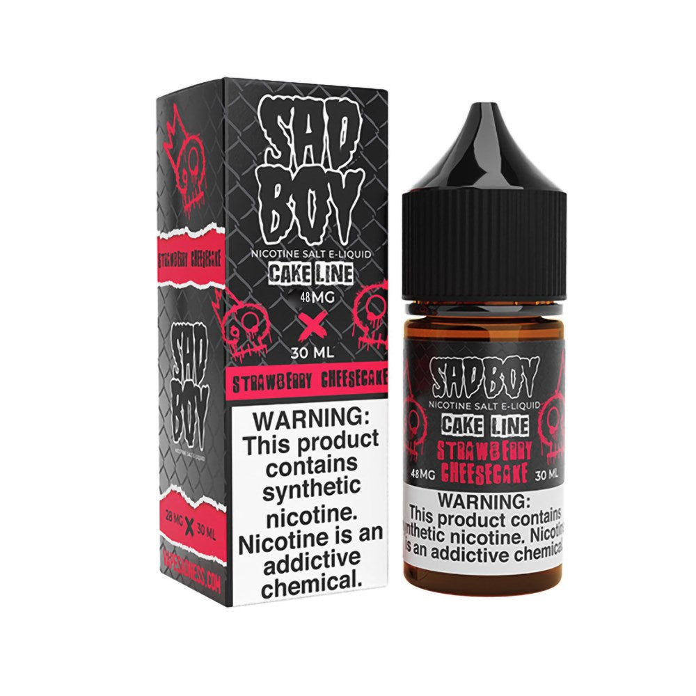 SADBOY 30ML JUICE 48MG CAKE LINE - STRAWBERRY CHEESECAKE