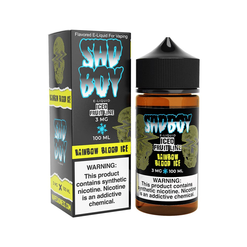 SADBOY 100ML JUICE 3MG ICE FRUIT LINE - RAINBOW BLOOD ICE