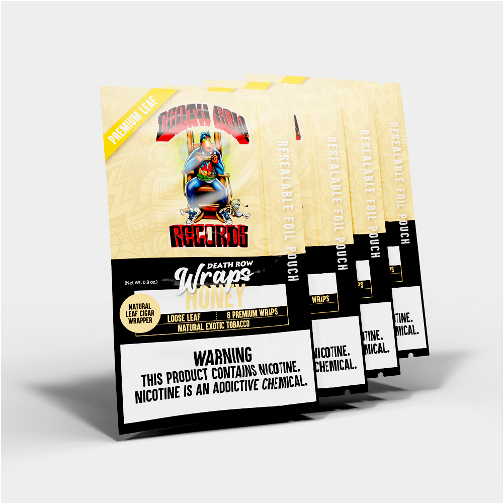 DEATHROW RECORDS 6CTS CUT LEAF WRAPS - HONEY