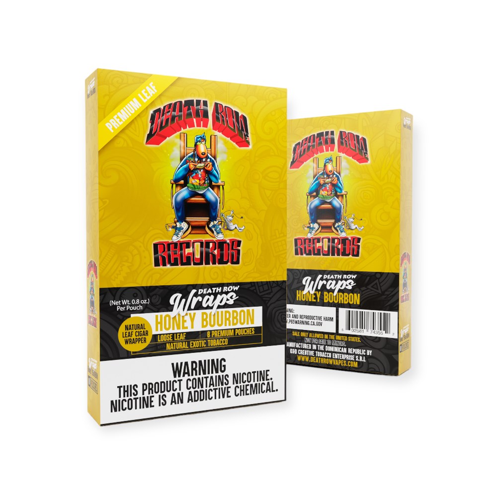 DEATHROW RECORDS 6CTS CUT LEAF WRAPS - HONEY BOURBON