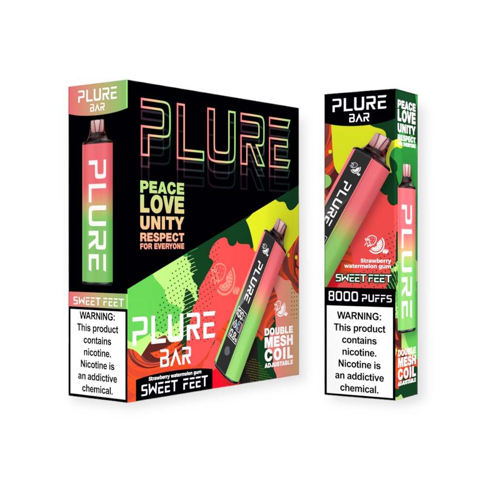 PLURE BAR 5% NIC DISPOSABLE - STRAW WATERMELON GUM