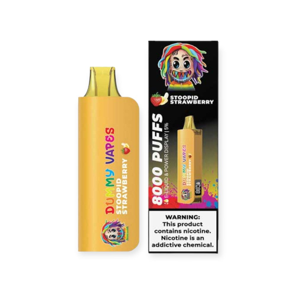 DUMMY 5% NIC 8000PUFFS DISPOSABLE - STOOPID STRAWBERRY